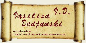 Vasilisa Deđanski vizit kartica